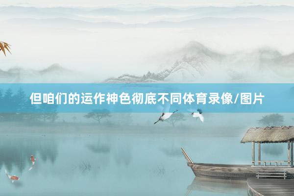 但咱们的运作神色彻底不同体育录像/图片